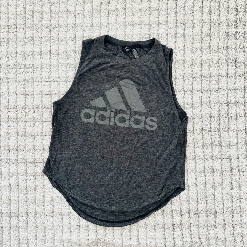Adidas Gray Muscle Tank
